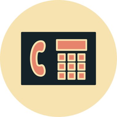 Telefon ikonu. vektör illüstrasyonu