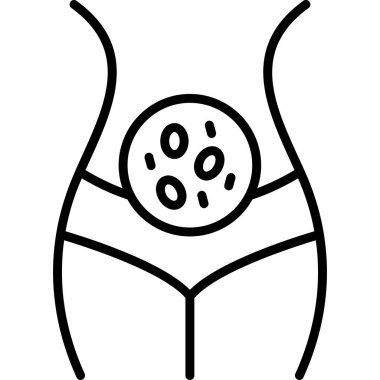 Mayolu kadın vücudu, taslak tarzı.