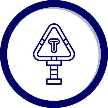 yol işareti vektör simgesi