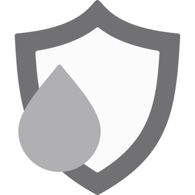 Koruma kalkanı simgesi düz stil