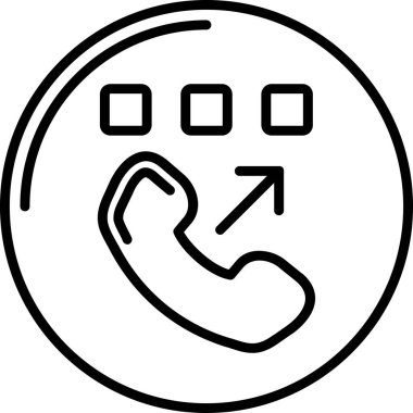 Çağrı merkezi. Web simgesi basit illüstrasyon