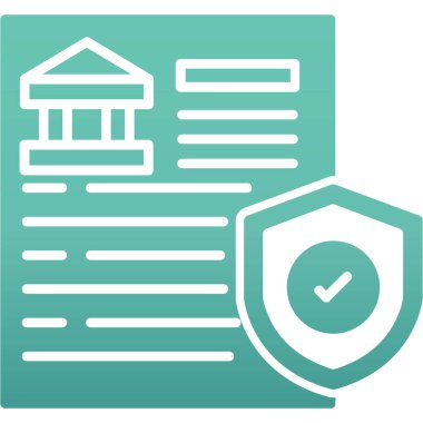 Sertifika düz vektör simgesi