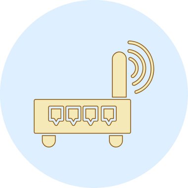 Modern simgenin vektör illüstrasyonu