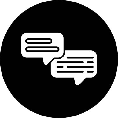 Konuşma ikonu. vektör illüstrasyonu