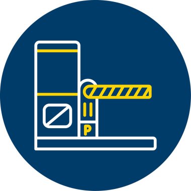 Bir vinç simgesinin vektör illüstrasyonu