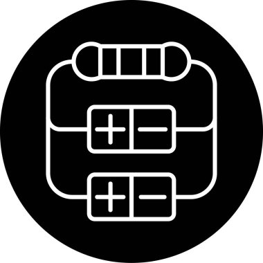 Tıbbi bir simgenin vektör illüstrasyonu