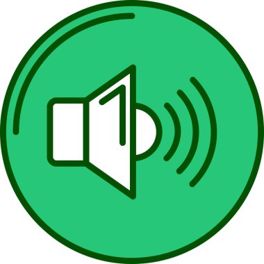 vektör illüstrasyonu, ses simgesi