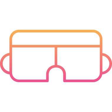 gözlük ikonu vektör illüstrasyonu