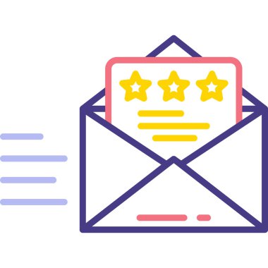 Müşteri renk simgesini gözden geçirir. Müşteri geri bildirimi. izole vektör illüstrasyonu