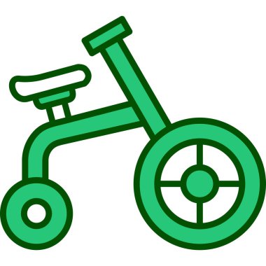 Bisiklet ikonu. özet bisiklet bisiklet vektör rengi düz izole