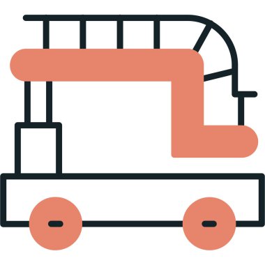 kargo taşımacılığı. Web simgesi basit illüstrasyon