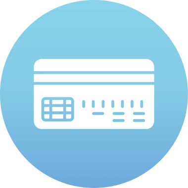 Kredi Kartı. Web simgesi basit illüstrasyon