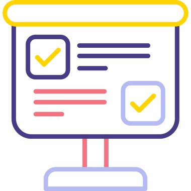 Web simgesi, vektör basit illüstrasyon tasarımı