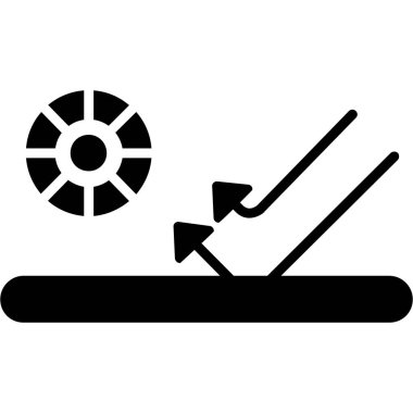 Tek bir izole simgenin vektör illüstrasyonu.