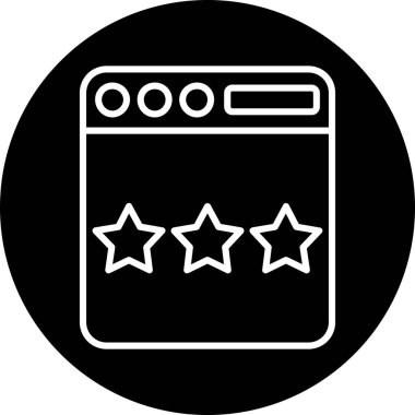 derecelendirme simgesi vektör illüstrasyonu