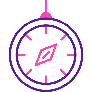 Saat. Web simgesi basit illüstrasyon