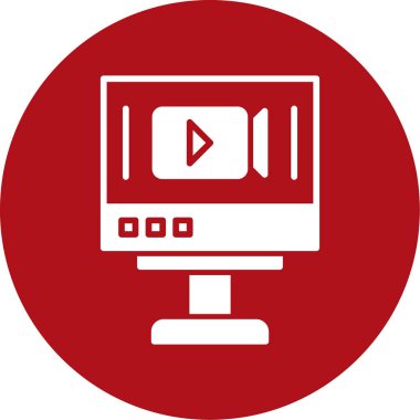 video simgesi vektör illüstrasyonu