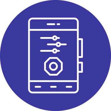 Vektör akıllı telefon simgesi, vektör illüstrasyonu