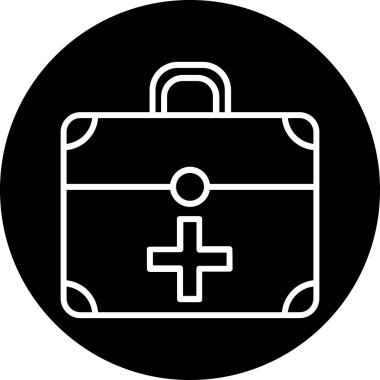 evrak çantası ikonu vektör illüstrasyonu