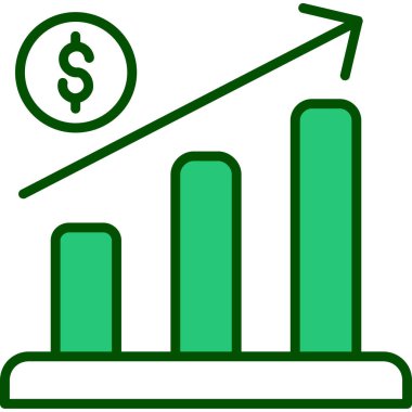 grafik ikonu vektör illüstrasyonu