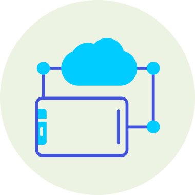 vektör bulut bilgi işlem simgesi