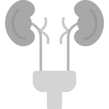 Böbrekler insan organ ikonu. vektör tasarımı