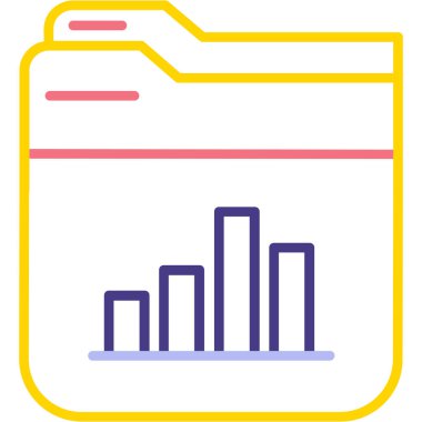 veri depolama. Web simgesi basit illüstrasyon