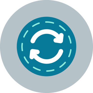 Yenile. Web simgesi basit illüstrasyon