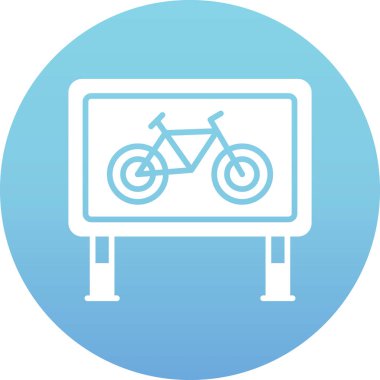 Bisiklet. Web simgesi basit illüstrasyon