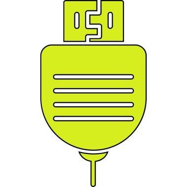 karikatür usb flaş 'ın vektör çizimi