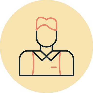 man simgesi, vektör illüstrasyonu