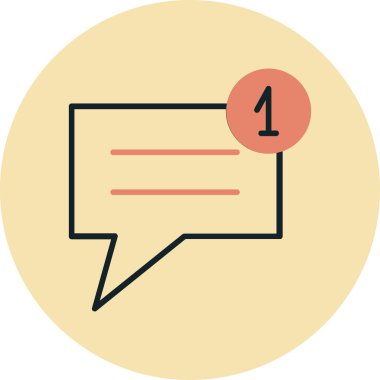 Konuşma baloncukları ikon vektör çizimi