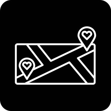 Modern b 'nin vektör illüstrasyonu ikon kalpten yoksun