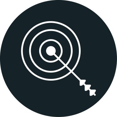 Hedef simgenin vektör illüstrasyonu