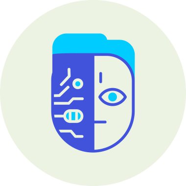 Bir insan gözü simgesinin vektör illüstrasyonu