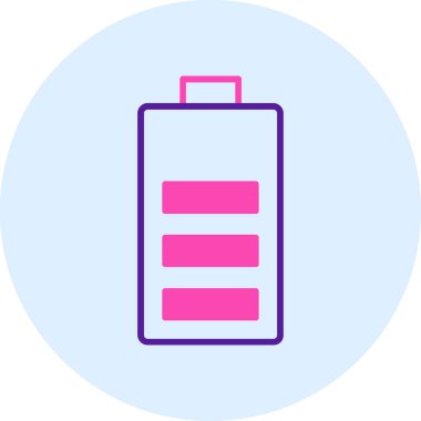 Pil. Web simgesi basit illüstrasyon