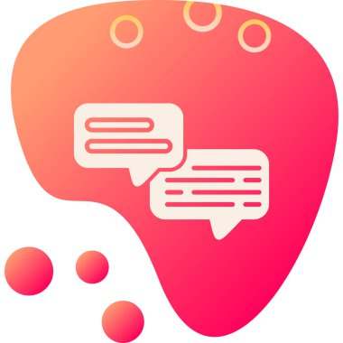 konuşma kabarcığı vektör çizimi