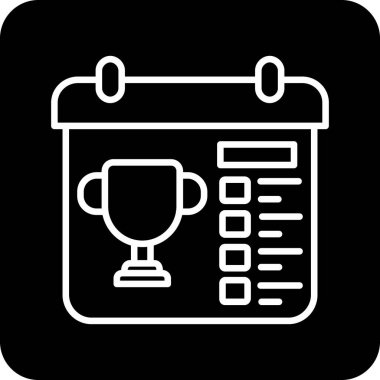 Bir kupa simgesinin vektör illüstrasyonu