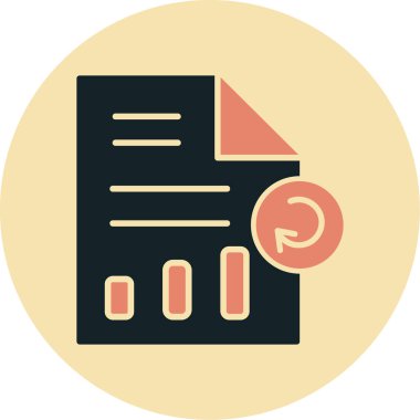 Belge. Web simgesi basit illüstrasyon