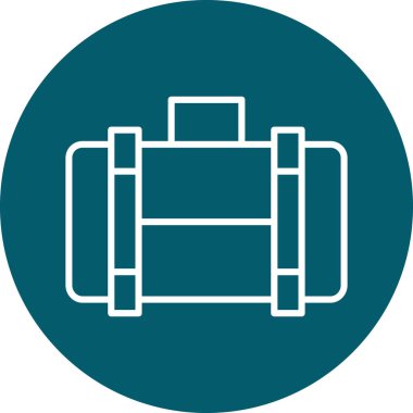 ağırlık makinesi simgesi, vektör illüstrasyonu