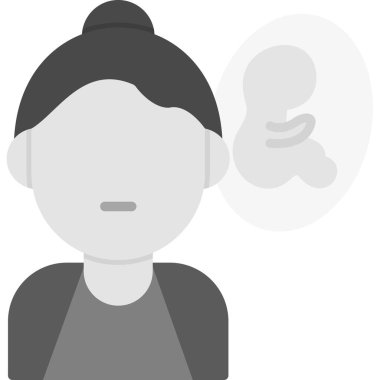 Kadın avatar ikonu. düzenlenebilir cesur tasarım. vektör illüstrasyonu.