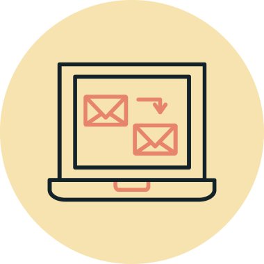 e-posta pazarlama vektör simgesi