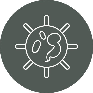 Güneş. Web simgesi basit illüstrasyon