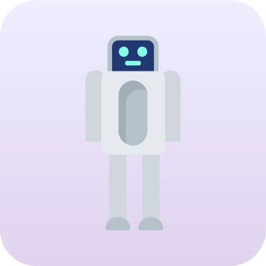 robot ikon vektör illüstrasyonu
