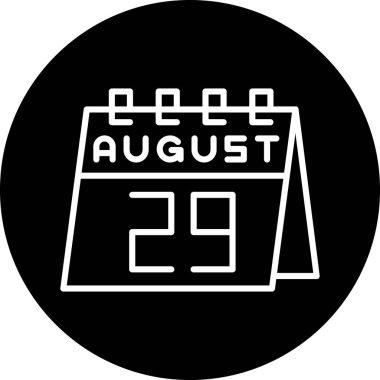 Takvim simgesinin vektör illüstrasyonu