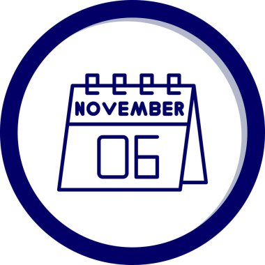 Kasım 'ın 8' i bir günlük takvimde