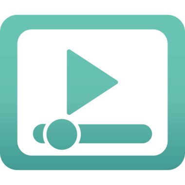 ok simgesi ile video çalma düğmesi