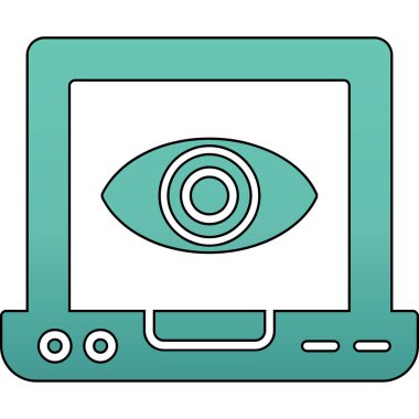 Elektronik simgeli bilgisayar gözü, çizgi film biçimi