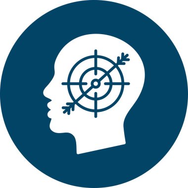 Hedef. Web simgesi basit illüstrasyon