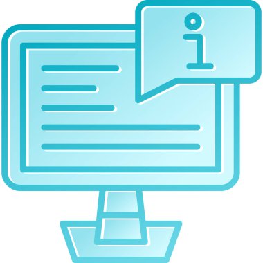 Bilgisayar monitörü. Basit resimleme